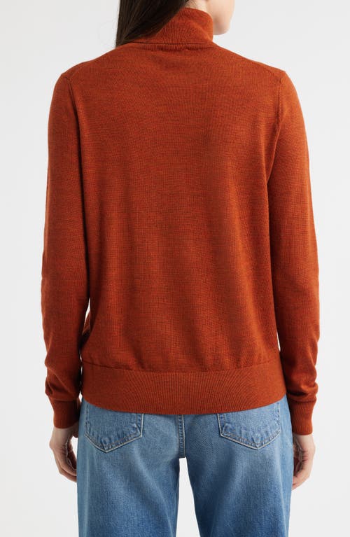 Pendleton Merino Wool Turtleneck Sweater In Red
