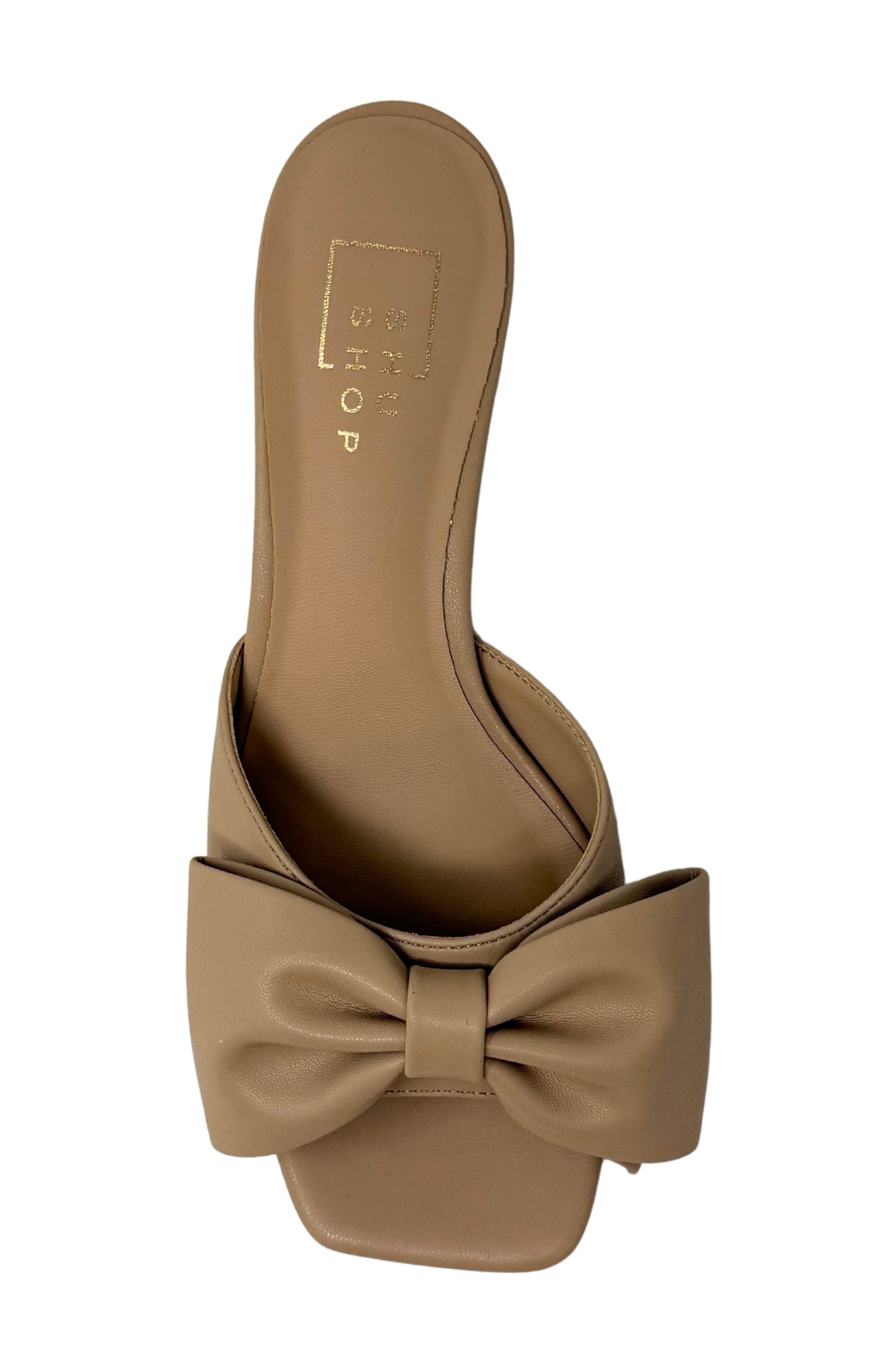 Ella Kitten Heel Slide Sandal, Alternate, color, TAN