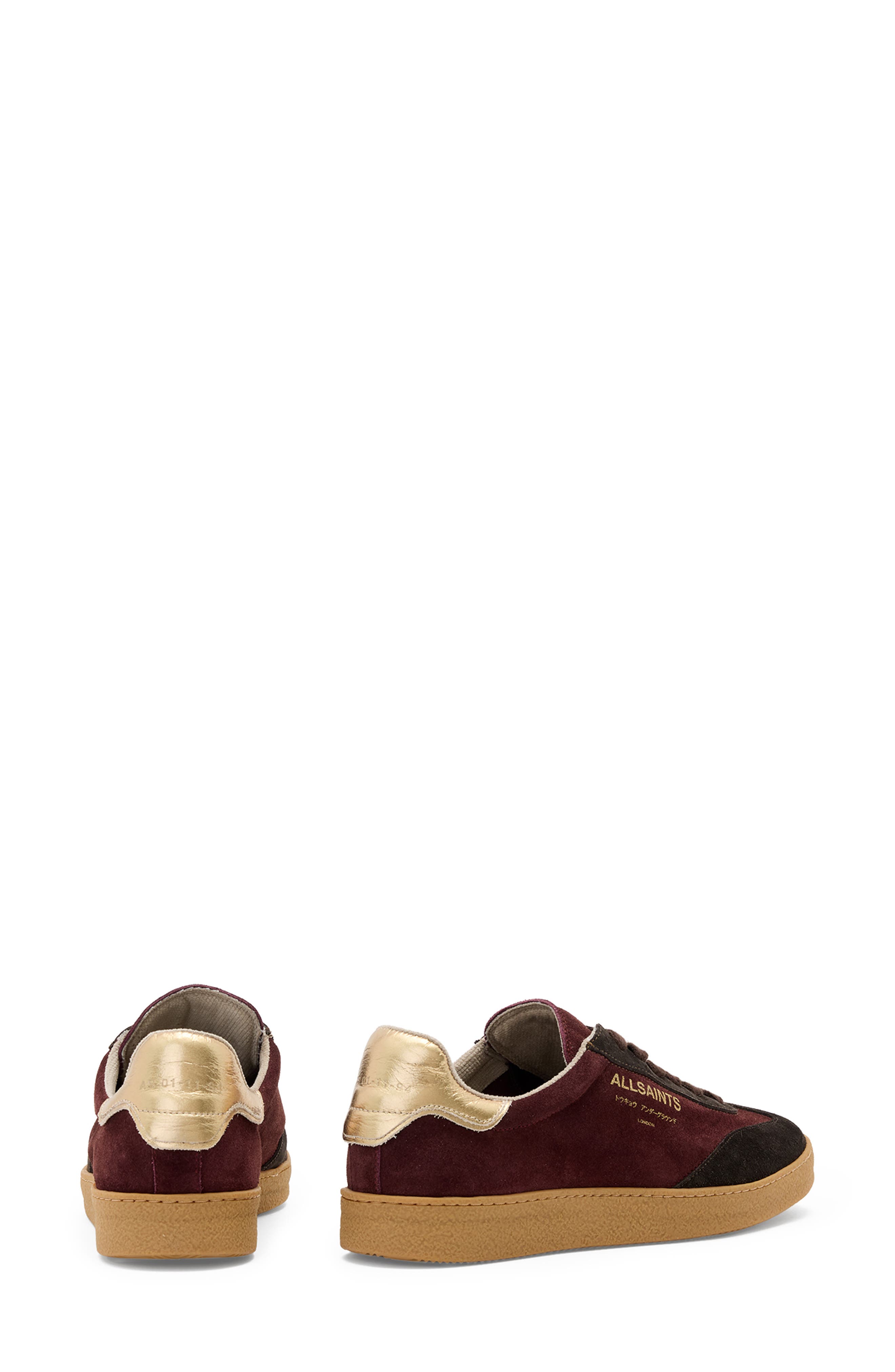 Thelma Metallic Sneaker, Alternate, color, TITAN RED/ BROWN
