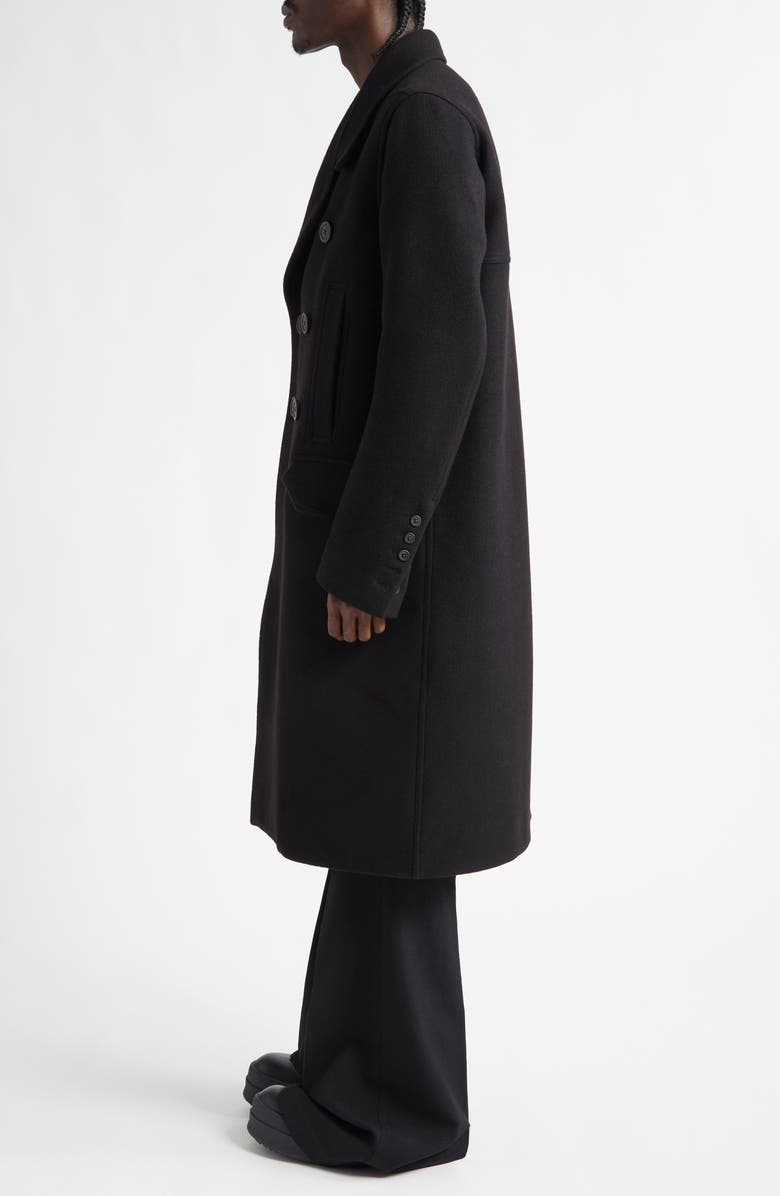 Rick Owens Porterville Melton Wool Officer Coat | Nordstrom