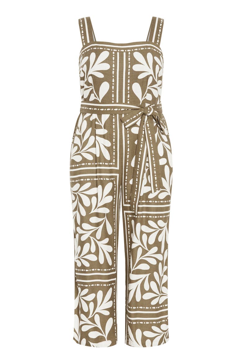 Modern Muse Tile Print Jumpsuit, Alternate, color, JUNIPER BRD