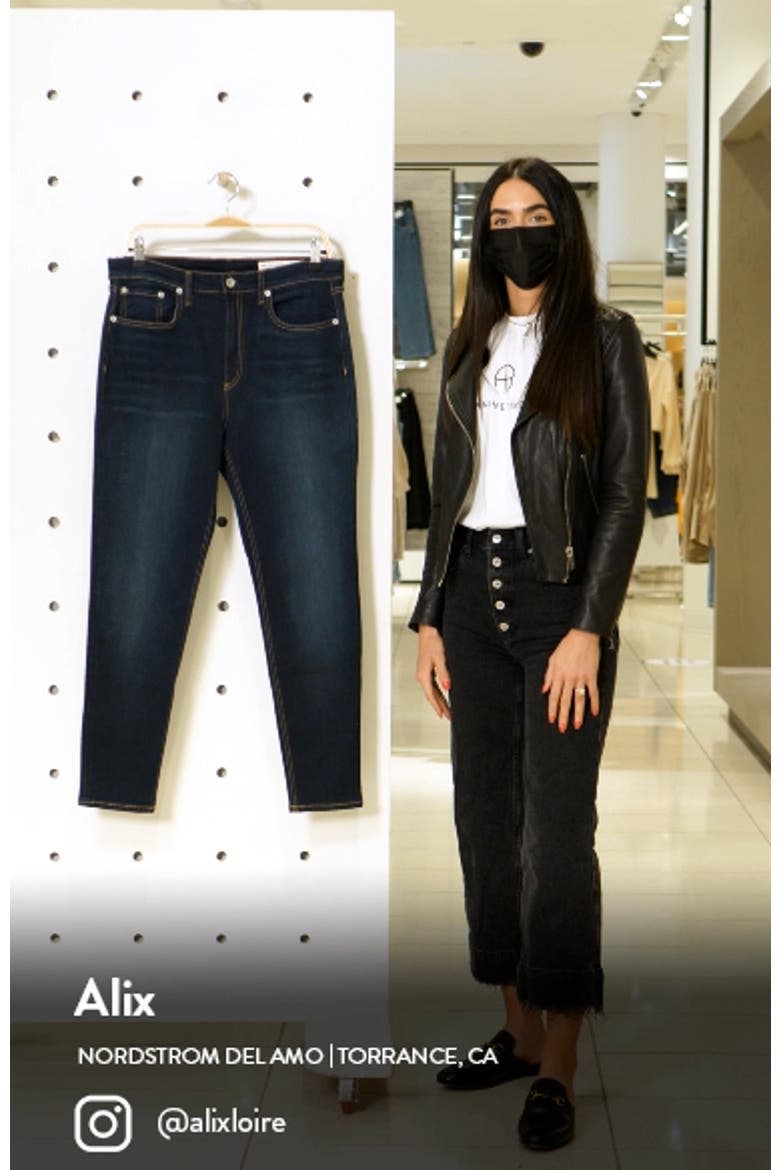 Nina High Waist Ankle Skinny Jeans video