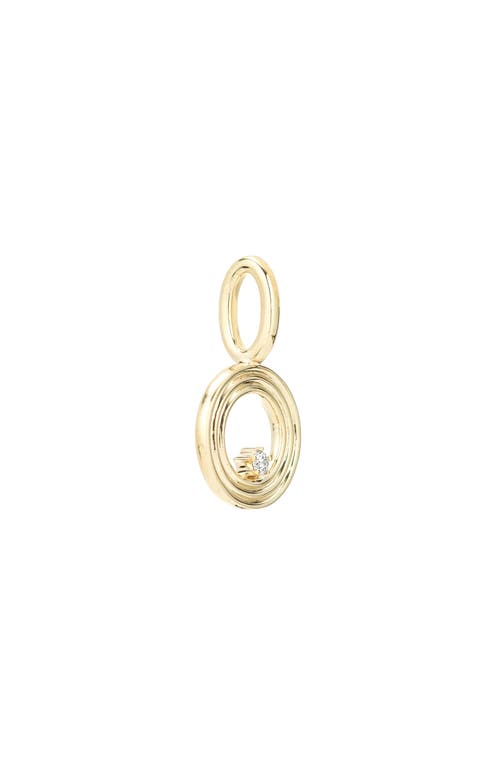 ADINA REYTER ADINA REYTER GROOVY DIAMOND MINI INITIAL CHARM 