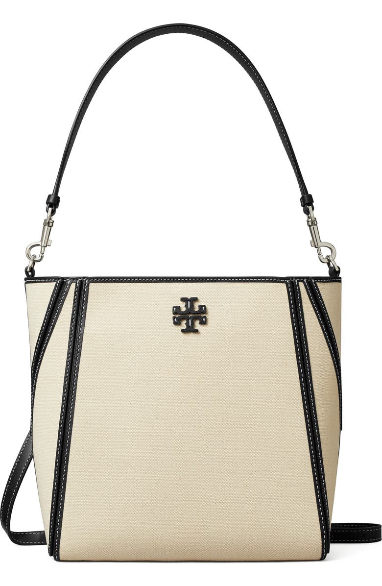 Tory Burch McGraw Canvas Bucket Bag, Main, color,