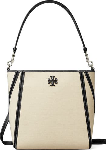 ★丁度良いサイズ★TORY BURCH BLAKE CANVAS BUCKET BAG ２WAY Tory Burch Blake Canvas Bucket Bag Canvas/Classic Cuoio
