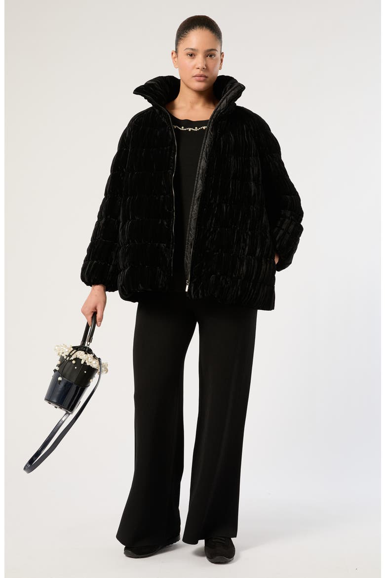 Vnero Wide Leg Knit Pants, Alternate, color, BLACK