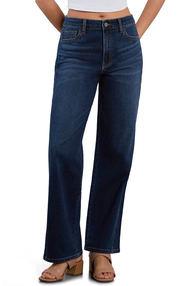 High Waist Wide Leg Jeans, Main, color, COSMIC DENIM
