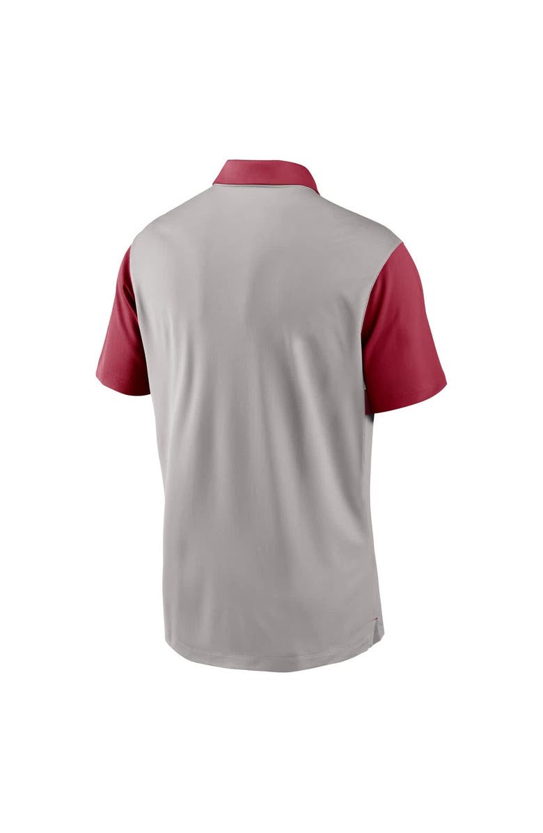 Jordan Brand Men's Jordan Brand Gray/Crimson Oklahoma Sooners Vapor Dri-FIT Polo, Alternate, color, Gray