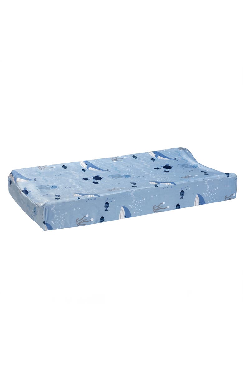 Bubbles and Squirt Soft Changing Pad Cover, Alternate, color, Blue
