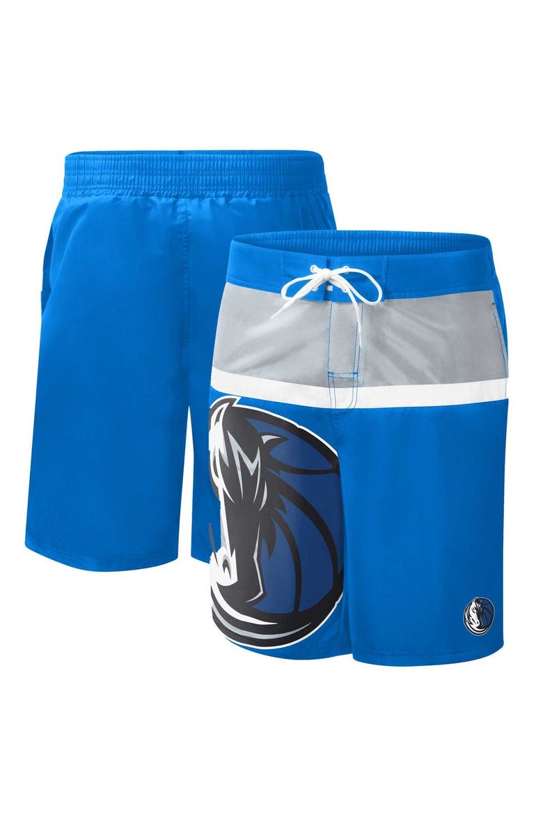 Men's G-III Sports by Carl Banks Blue Dallas Mavericks Sea Wind Swim Trunks, Main, color, Blue