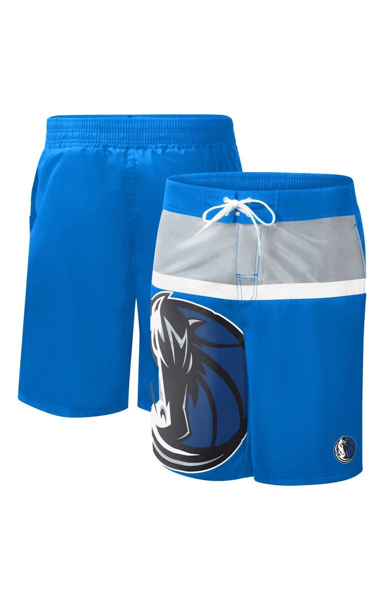 G-III SPORTS BY CARL BANKS Men's G-III Sports by Carl Banks Blue Dallas Mavericks Sea Wind Swim Trunks, Main, color, Blue
