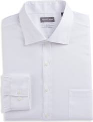 Michael Kors Big & Tall Solid Non-Iron Stretch Dress Shirt
