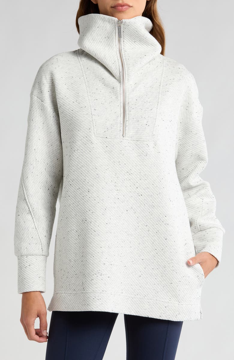Sweaty Betty Radiant Half Zip Sweatshirt, Alternate, color, Tranquil G