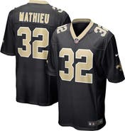 Nike Men's Nike Tyrann Mathieu Black New Orleans Saints Game Jersey