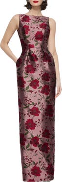 Alfred Sung Lisette Sleeveless Satin Gown