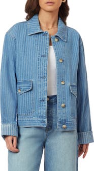 Scotch & Soda Stripe Denim Chore Jacket
