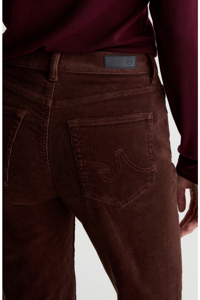 Brinley Mid Rise Straight Leg Corduroy Jeans, Alternate, color, WOOD BROWN