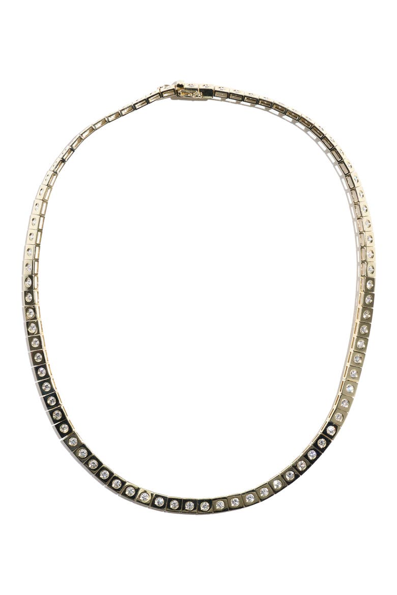 Leggo Diamond Tennis Necklace, Main, color, GOLD