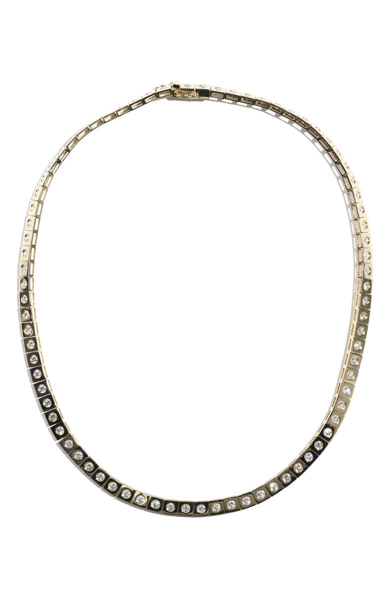 TYPE JEWELRY Leggo Diamond Tennis Necklace, Main, color, Gold