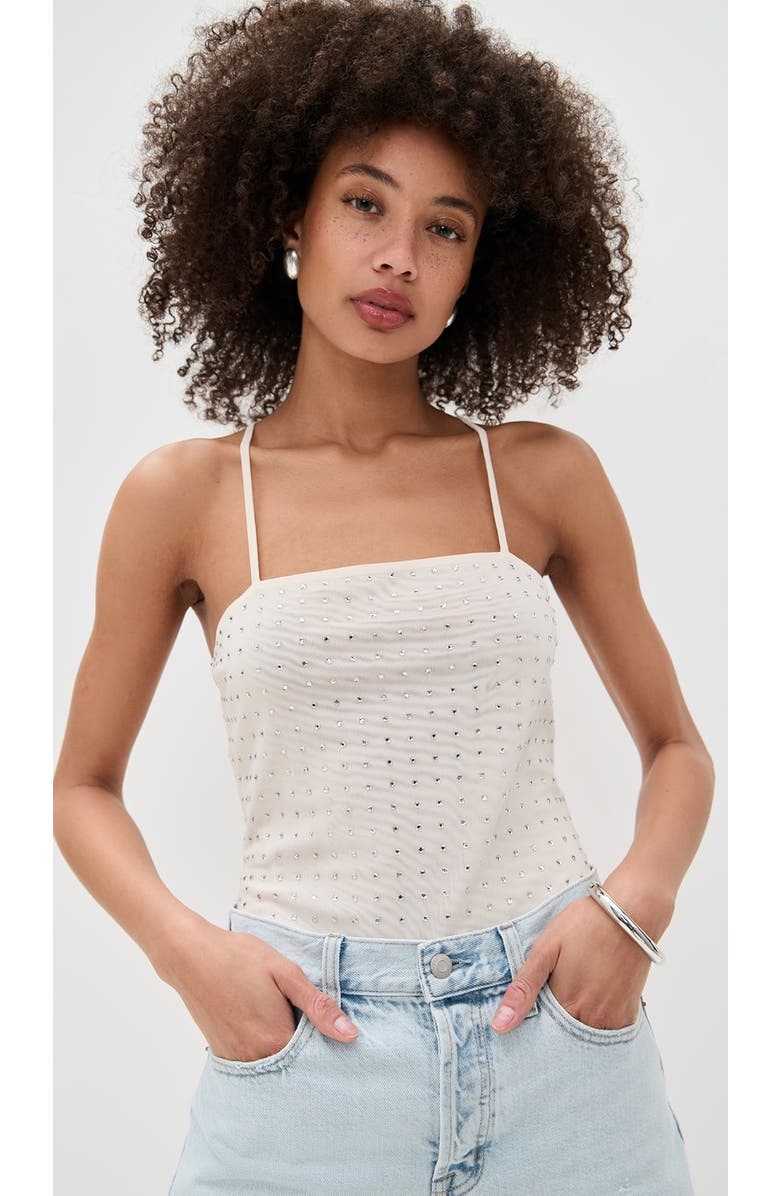 Dur Doux Madison T-Strap Bodysuit, Main, color, Cream