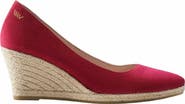 VISCATA Roses Canvas V Cut Espadrille Wedges