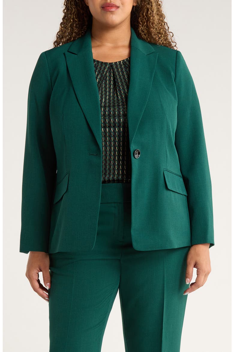 Peak Lapel Jacket, Main, color, EVERGREEN