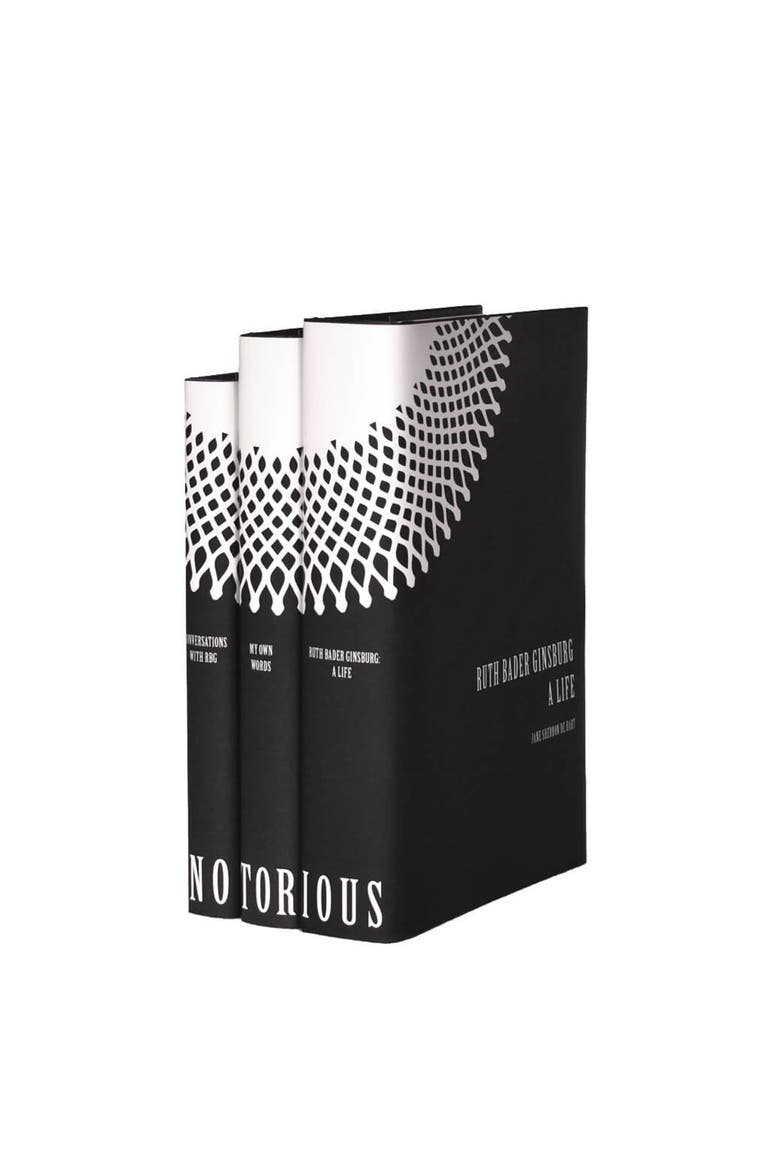 Ruth Bader Ginsburg Book Set, Alternate, color, Black and White