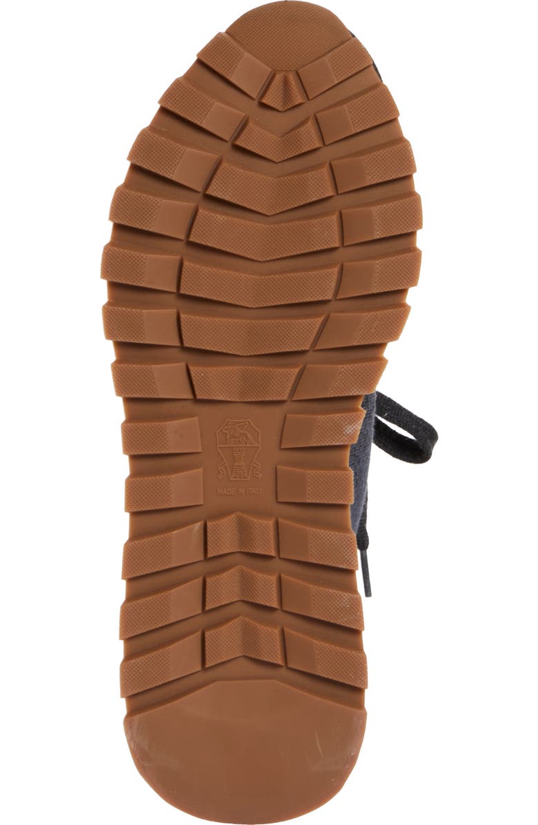 Brunello Cucinelli Monili Knit Lace-Up Sneaker, Alternate, color,