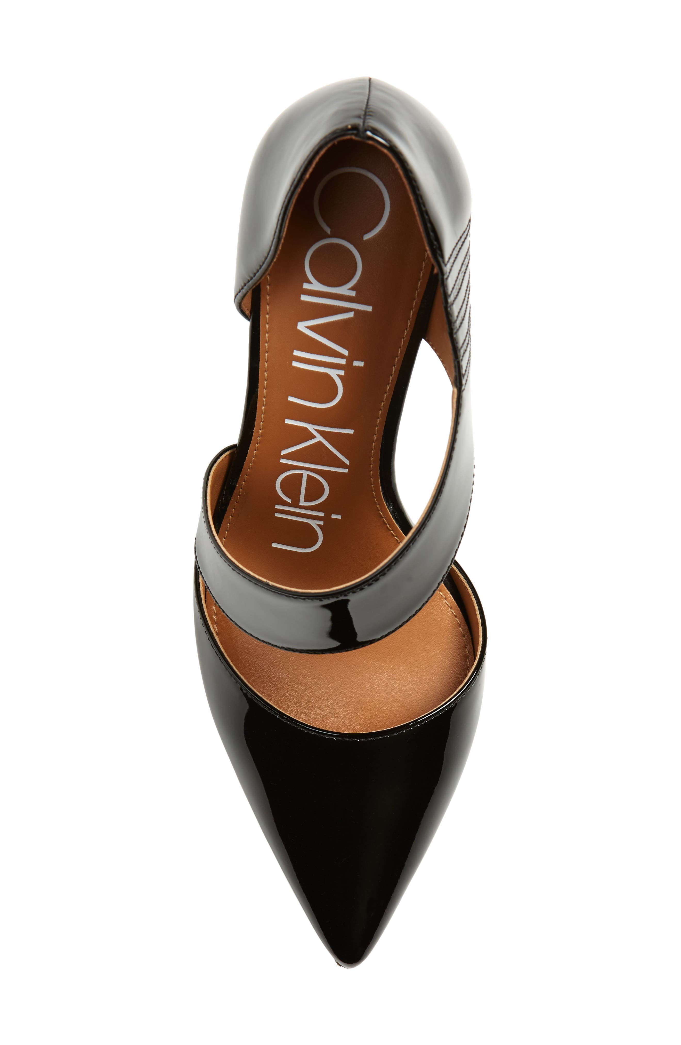 'Gella' Pointy Toe Pump, Alternate, color, BLACK PATENT LEATHER