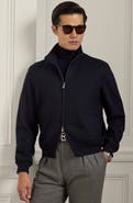 Ralph Lauren Purple Label Cashmere Blend Felt Bomber Jacket