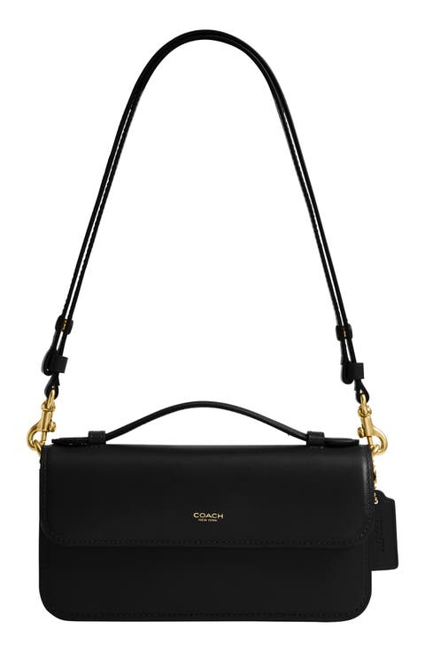 Elora Refined Leather Top Handle Bag