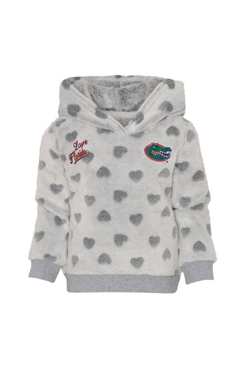 Girls Toddler Gray/Royal Florida Gators Heart to Heart Hoodie & Leggings Set, Alternate, color, Gray