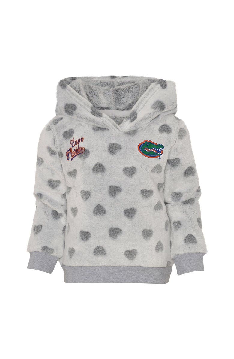 Outerstuff Girls Toddler Gray/Royal Florida Gators Heart to Heart Hoodie & Leggings Set, Alternate, color, Gray