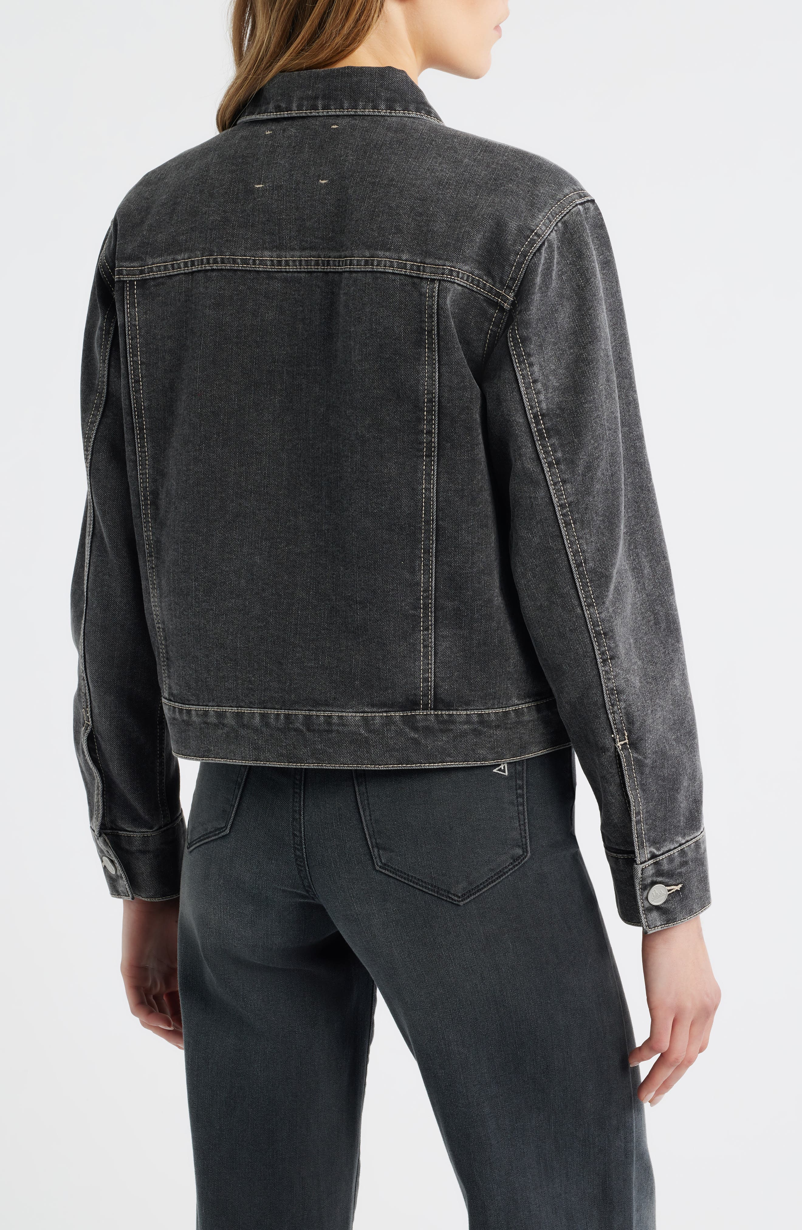 Pleated Denim Jacket - image 2