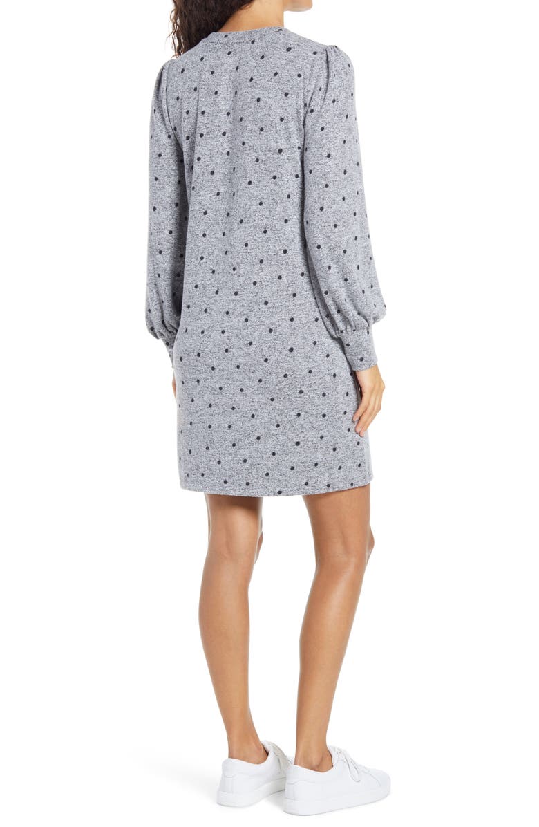 Lucky Brand Cozy Long Sleeve Knit Shift Dress, Alternate, color,