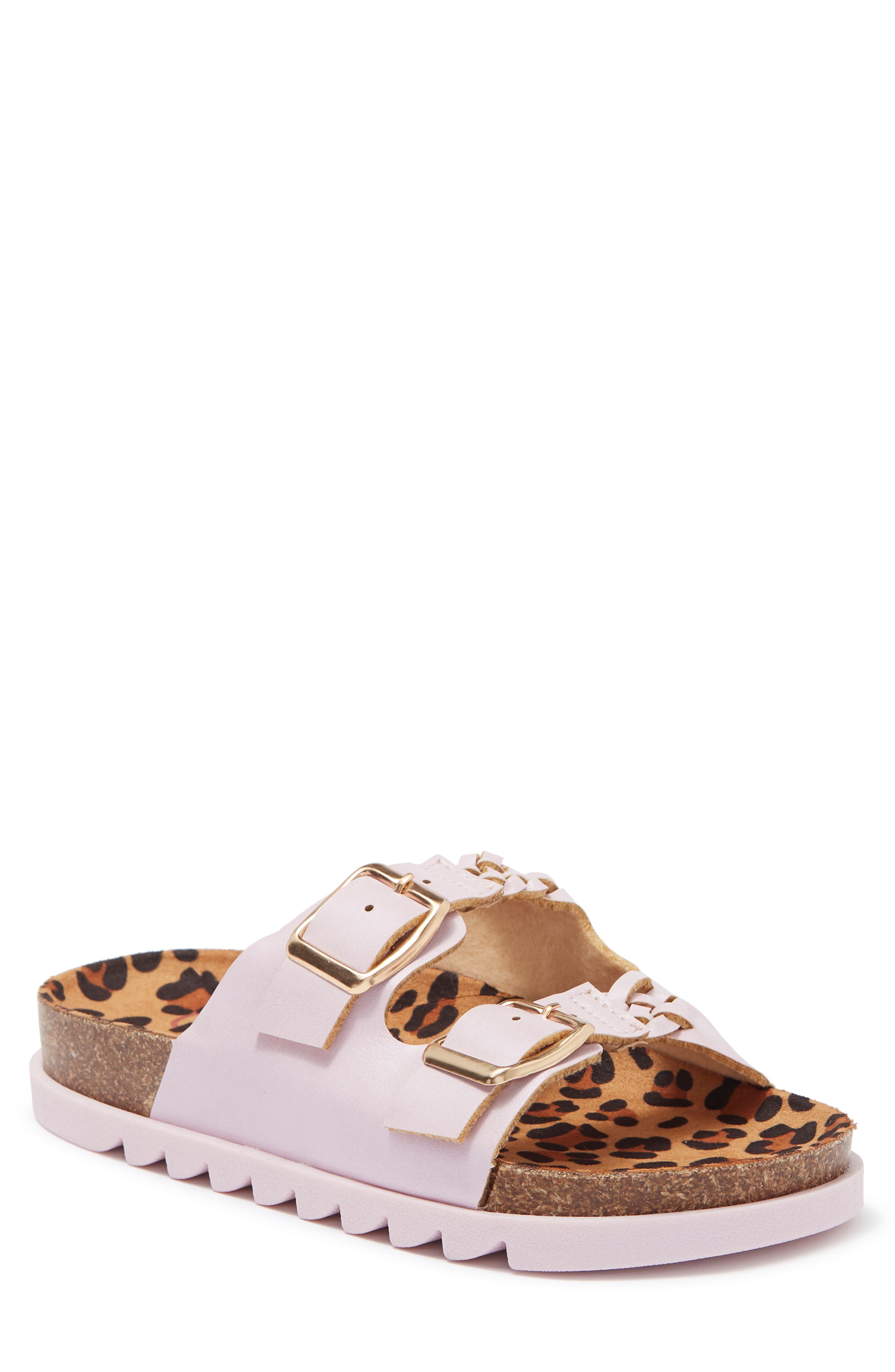 OLIVIA MILLER Double Buckle Slide Sandal (Women) | Nordstromrack