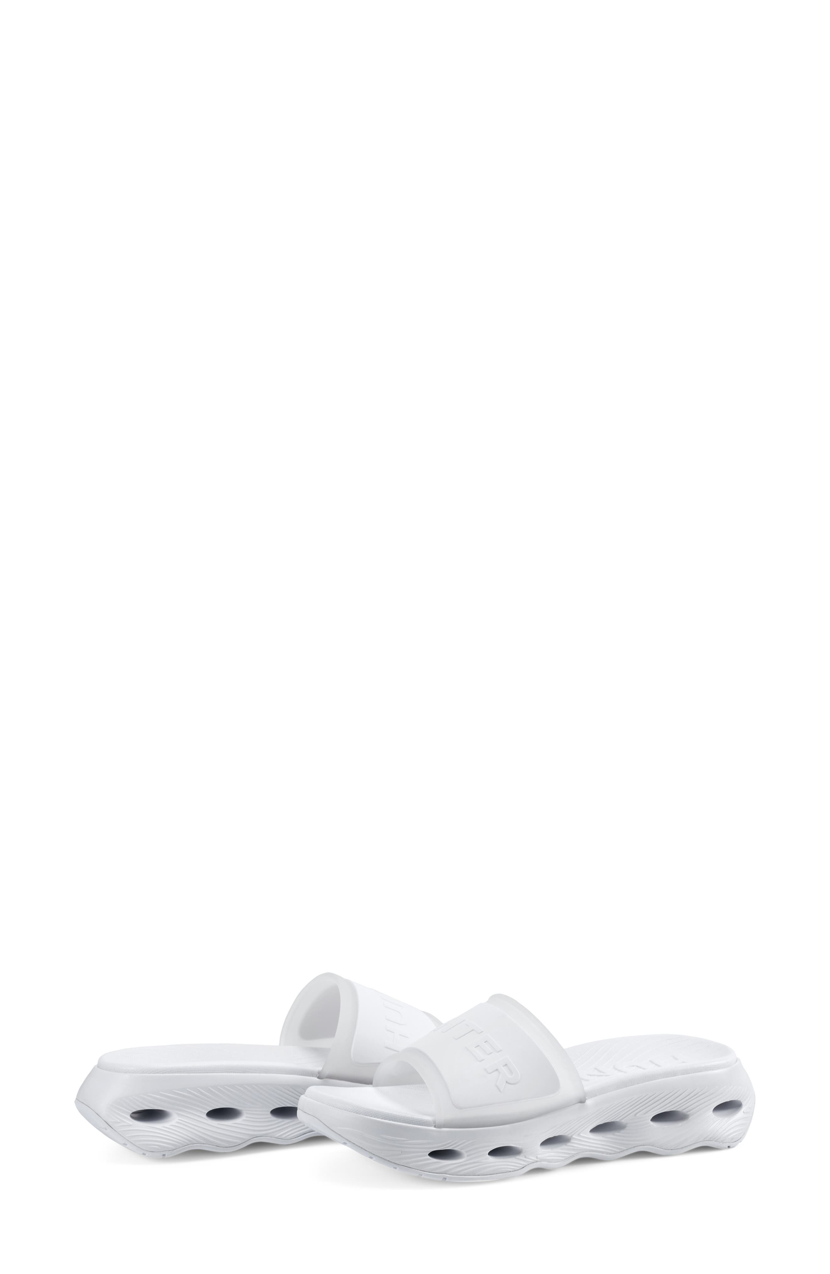 Geneva Slide Sandal, Alternate, color, WHITE