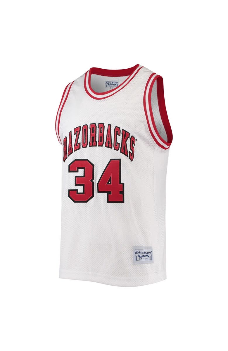 Retro Brand Men's Original Retro Brand Corliss Williamson White Arkansas Razorbacks Alumni Commemorative Classic Basketball Jersey, Alternate, color,