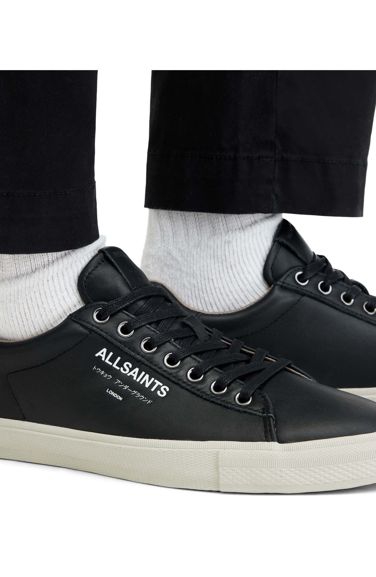 Underground Low Top Sneaker, Alternate, color, BLACK