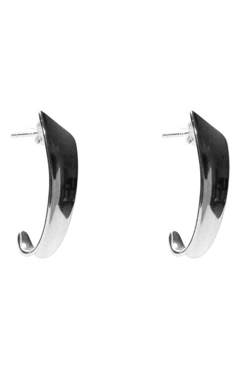 Abstract Hoop Earrings