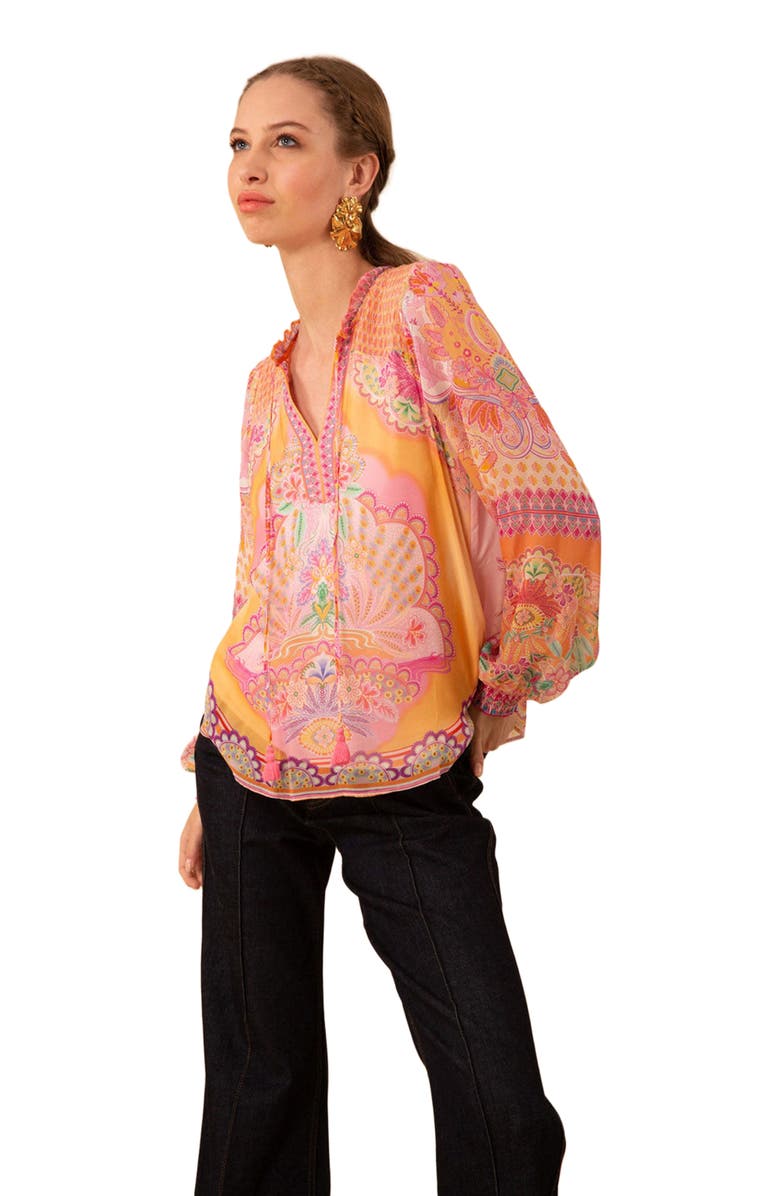 Hale Bob Lucia Chiffon Top, Alternate, color, 