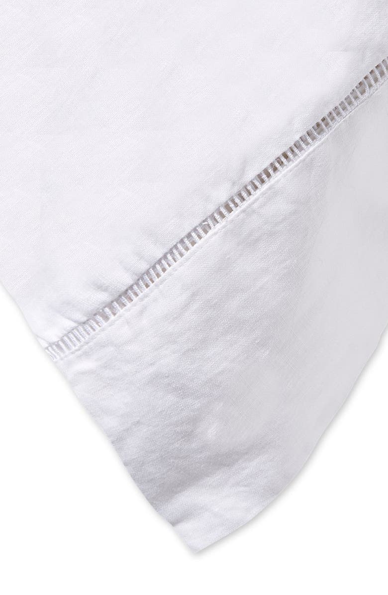 MELANGE HOME Linen Ladder Trim Pillowcase - Set of 2, Alternate, color, White