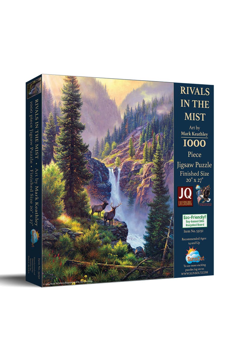Sunsout Rivals in the Mist 1000 piece Jigsaw Puzzle for Adults, Main, color, Multicolor