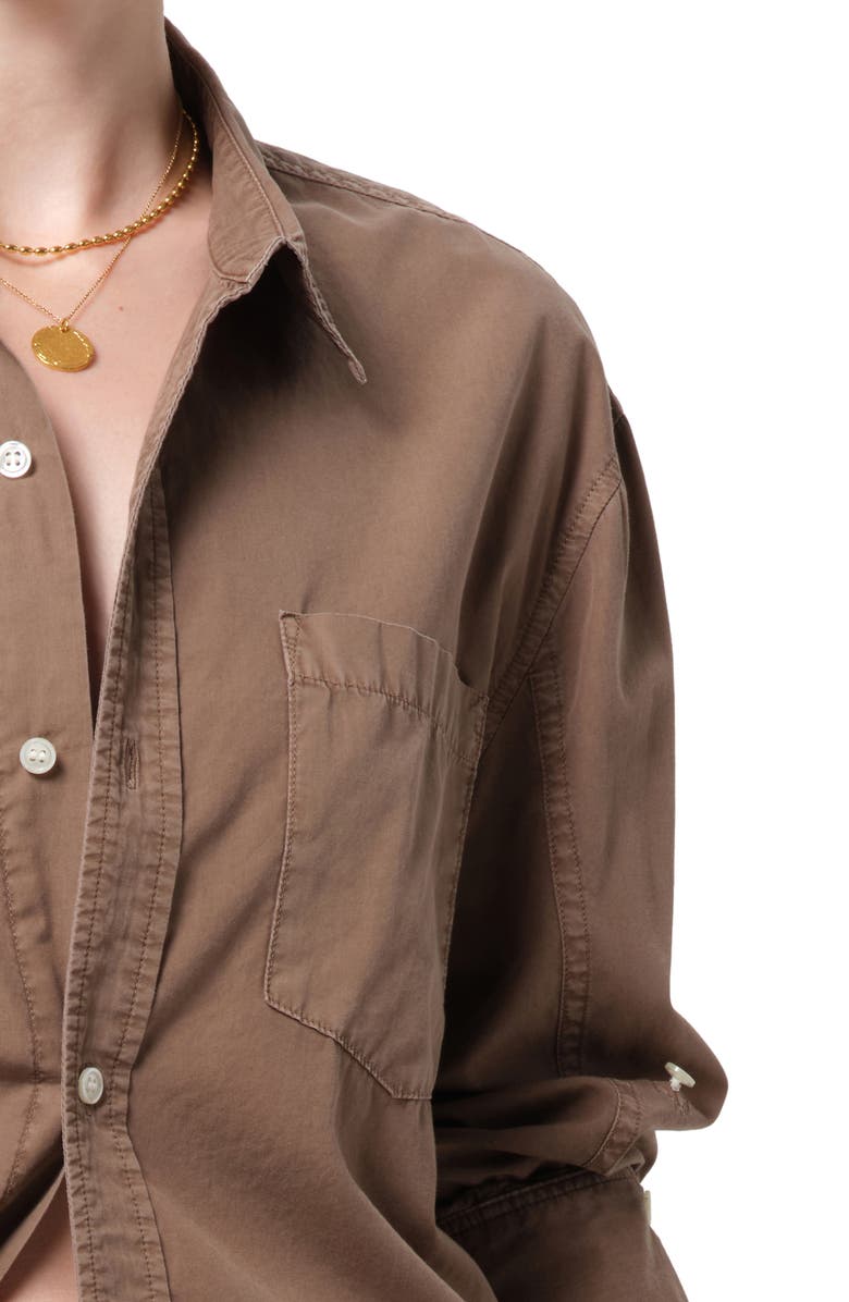 Citizens of Humanity Kayla Oversize Poplin Button-Up Shirt, Alternate, color, 