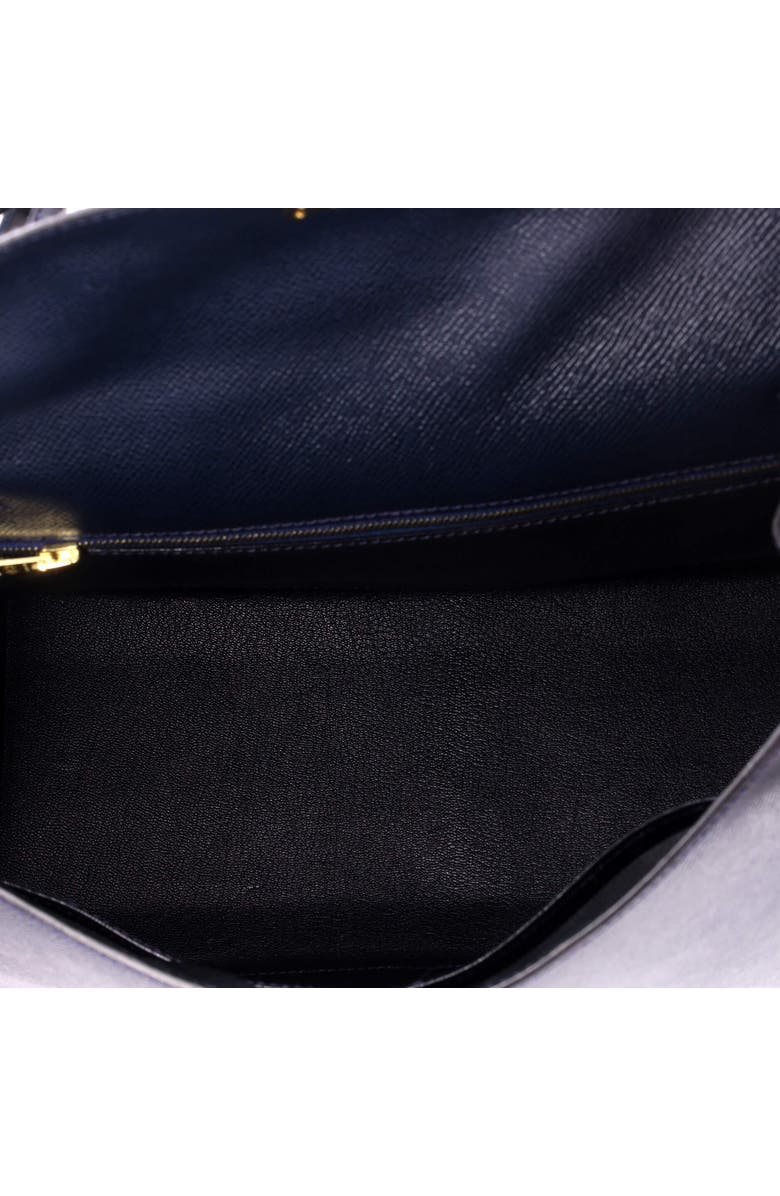 Pre-Owned Hermes Kelly Handbag Blue Courchevel with Gold Hardware 32, Alternate, color, Bleu Marine