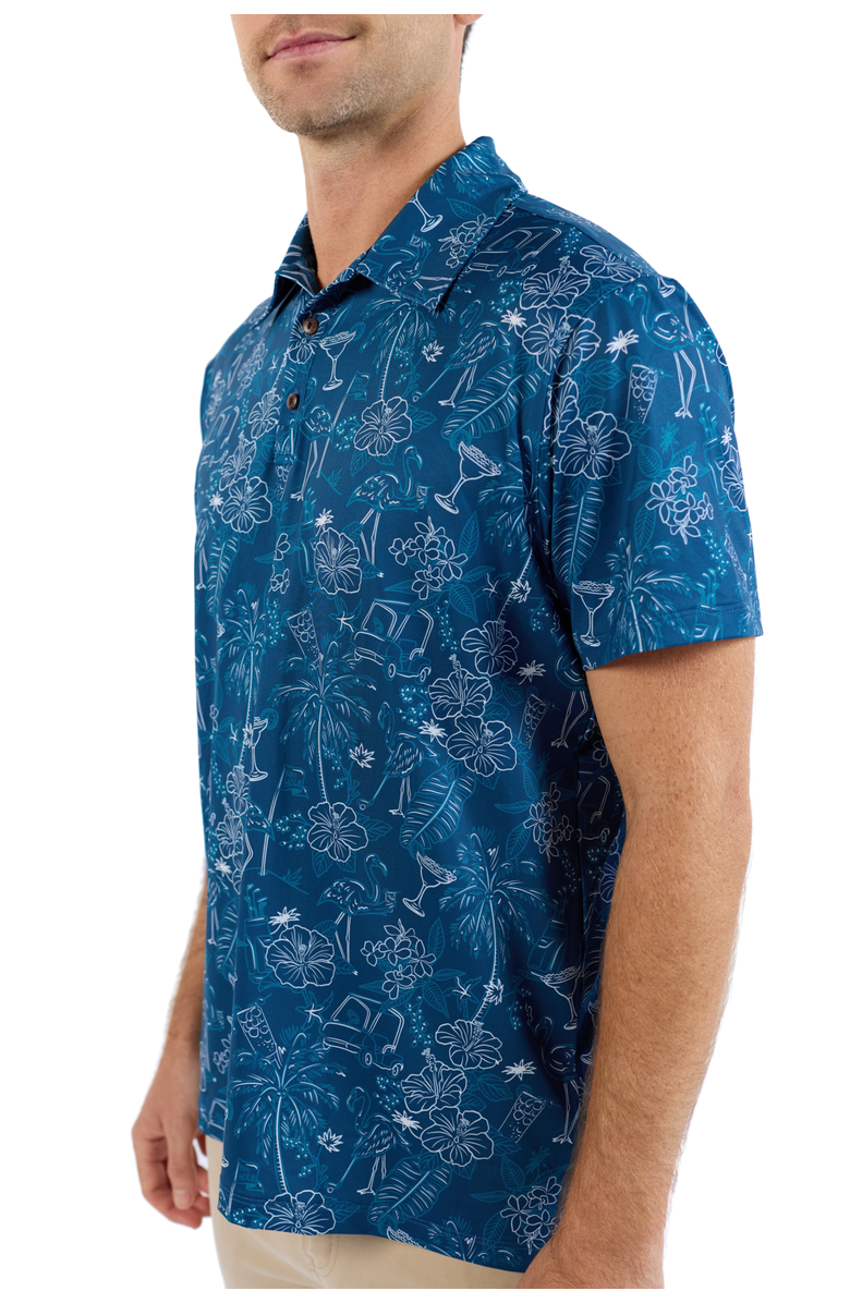 Kenny Flowers The 19th Hole - Navy Golf Shirt, Alternate, color, Navy
