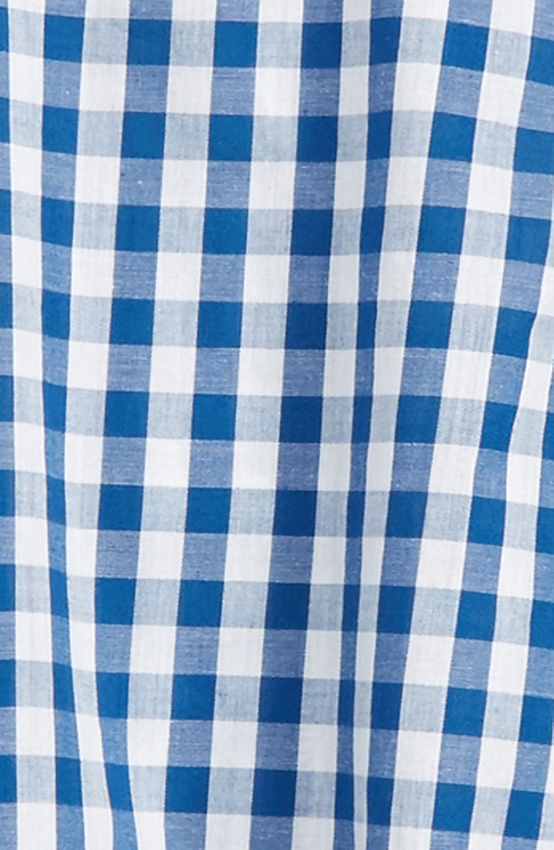 Soprano Gingham Cold Shoulder Top, Alternate, color, 