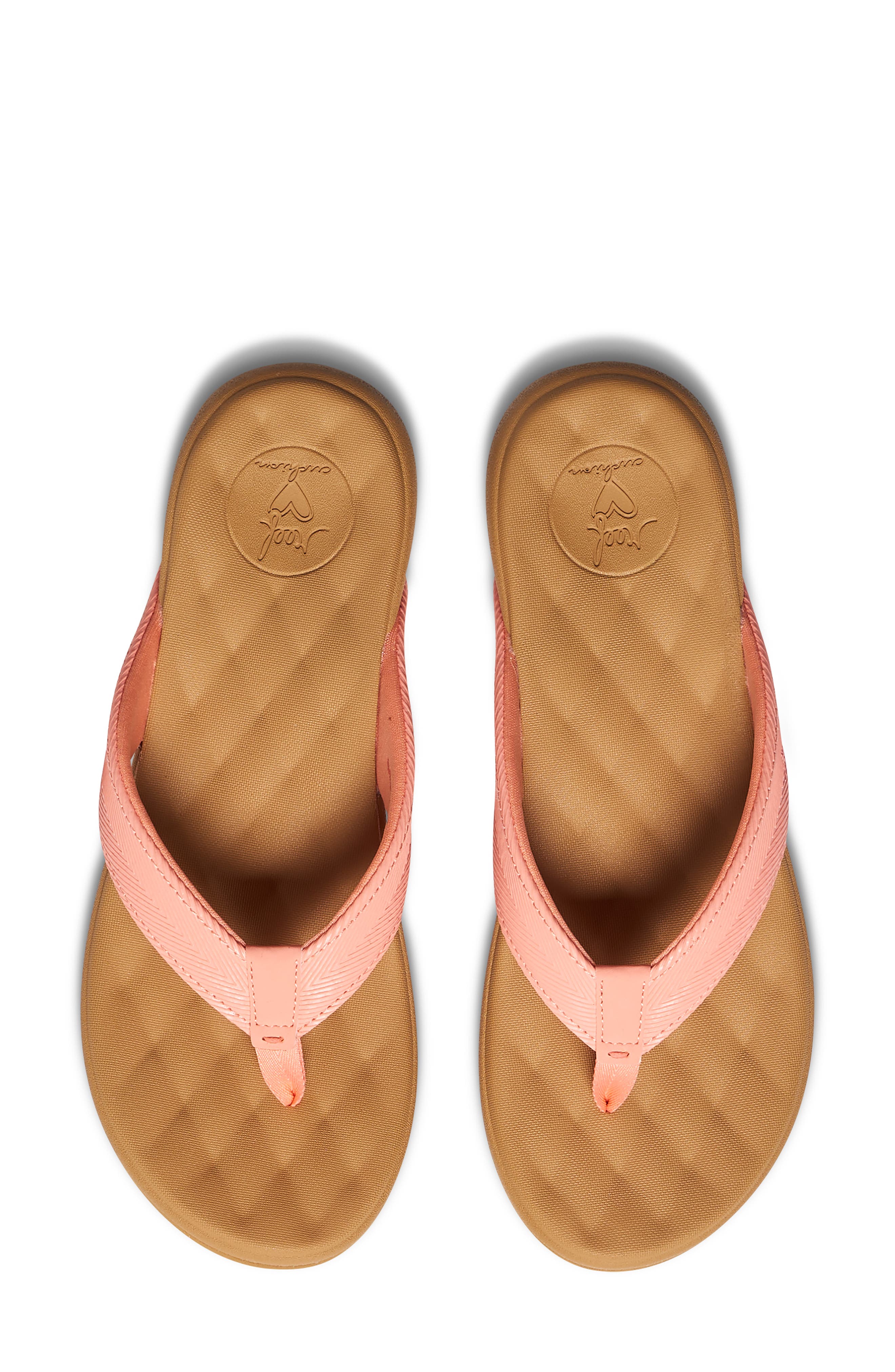 Reef Cushion Harmony Flip Flop, Alternate, color, Coral