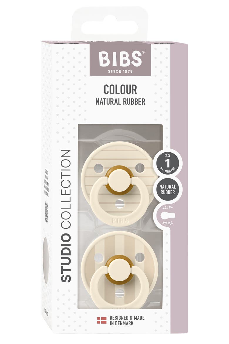 Studio Colour 2-Pack Pacifiers, Alternate, color, VANILLA