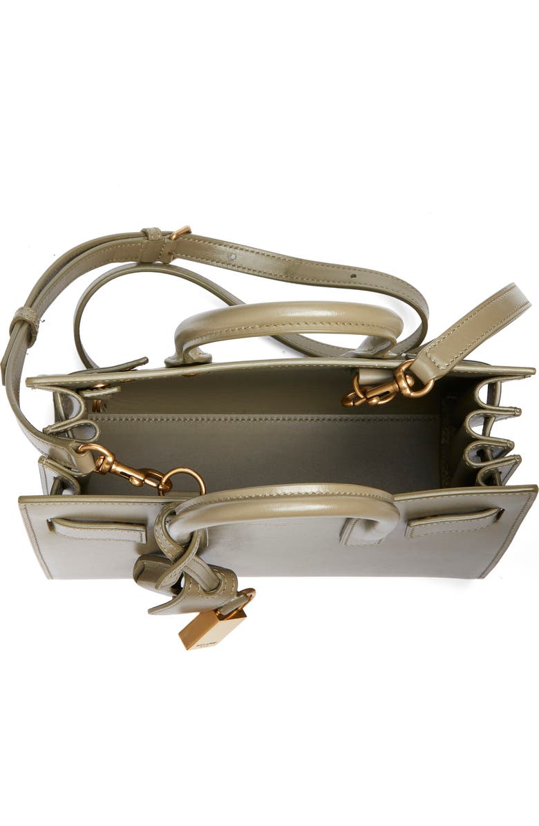 Saint Laurent Nano Sac de Jour Leather Tote, Alternate, color, Strong Moss